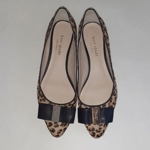 Calf hair, leopard print flats